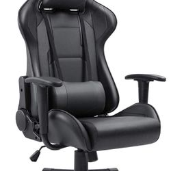 Homall Gaming Chair, Office Chair High Back Computer Chair Leather Desk Chair Racing Executive Ergonomic Adjustable Swivel Task Chair with Headrest an