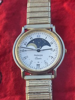 Parker vintage moon phase watch