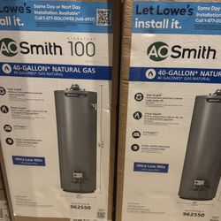 AO Smith 40 Gallon New Water Heater Rheem 40 Gallon Water Heater 