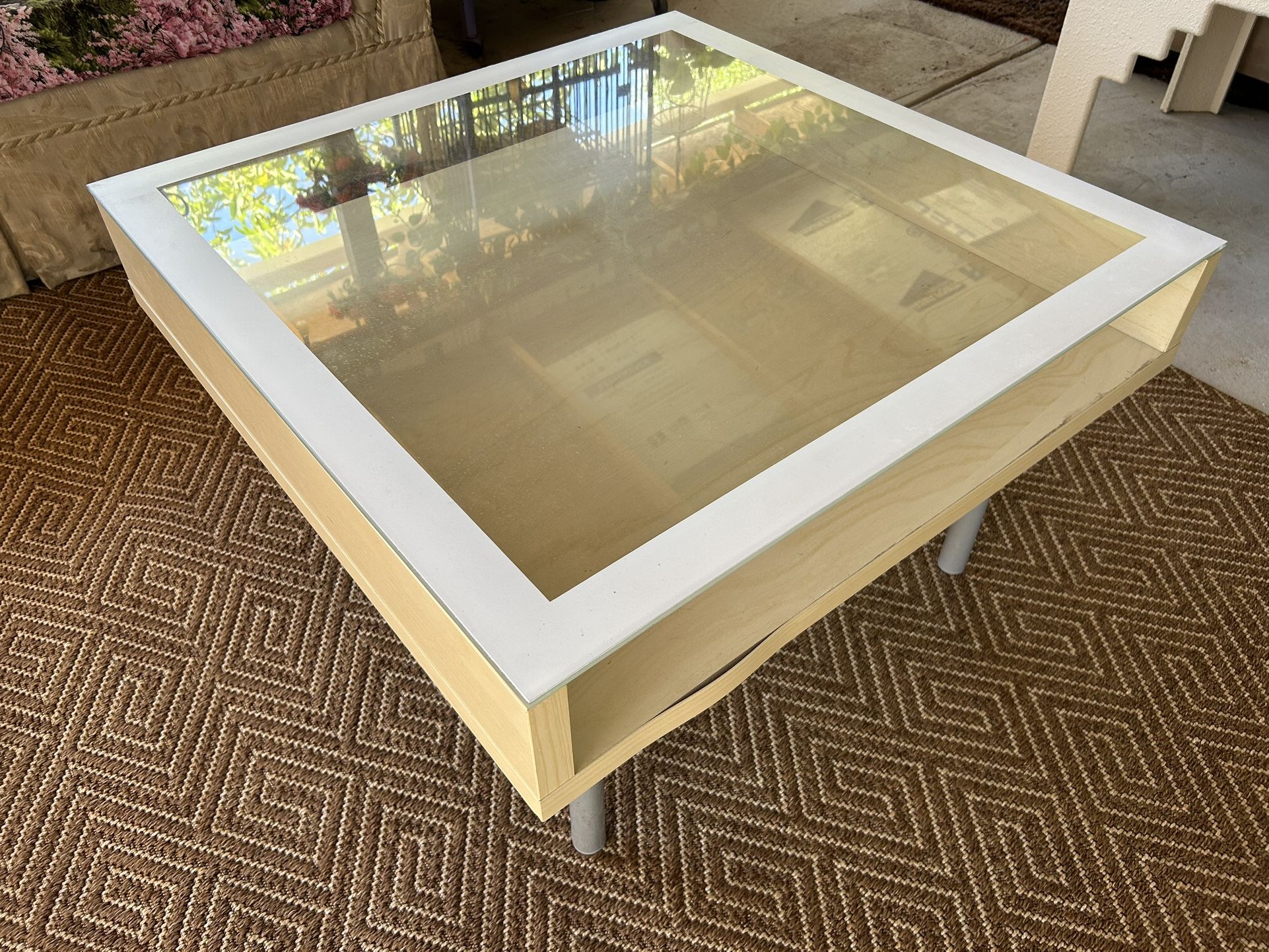 Glass Coffee Table And Glass End Table