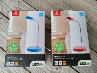 BRAND NEW LOT 2 GLOBE LED Desk Lamps