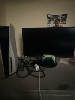 Ps5 with a new controller and gaming monitor