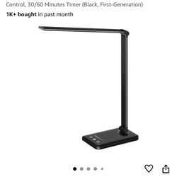 White Crown LED Desk Lamp New