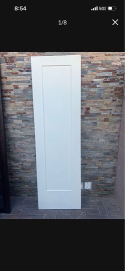Masonite 24 in. x 80 in. 1 Panel Lincoln Park Primed Solid Core Composite Interior Door Slab
