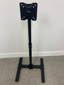 Adjustable height, floor monitor stan