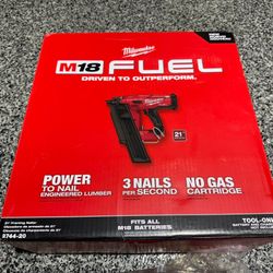 Milwaukee M18 FUEL 3-1/2 in. 18-Volt 21-Degree Lithium-lon Brushless Cordless Framing Nailer (Tool-Only)