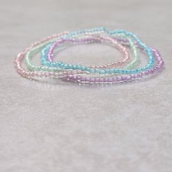 Pastel Seed Bead Bracelets Set