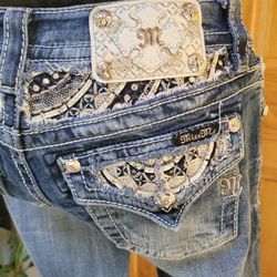 Miss ME Signature Cuffed Jeans