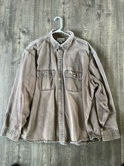 Distressed Carhartt Button Up 2XL 