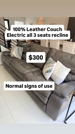 Leather couch