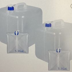  Umetass 5.3 Gallon Collapsible Water Container With Spigot—New!!