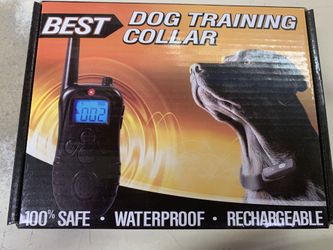 Dog training collar