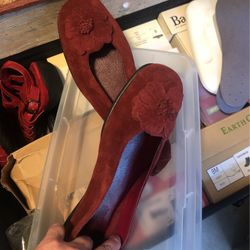Dark Maroon Brand New Dexter Womens Flats 