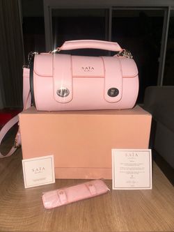 SAIA London Emmeline Yoga Mat Bag New In Box Pink