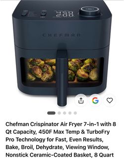 Chefman Crispinator Air Fryer 7-in-1 with 8 Qt Capacity