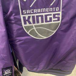Sacramento Kings Bomber Jacket multiple sizes, small medium, large and extra large men’s