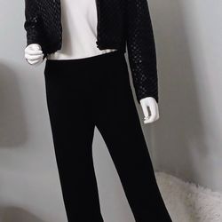 Vintage Begedor Italia Women's Woven Leather Jacket