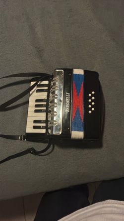 Baronelli Accordion – Blue, Red & White