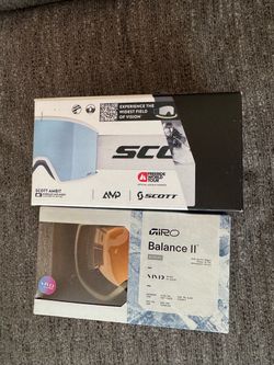 Giro Balance 2 and Scott Ambit snow goggles