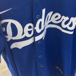 XL Outman Dodgers Jersey Blue Baseball
