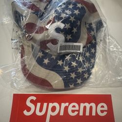 Supreme Pigment Coated S Logo 6 Panel Flag SS26 One Size ~ NEW, SEALED