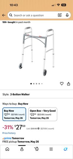 DRIVE ADJUSTABLE BRAND NEW WALKER $15