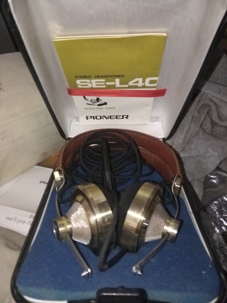 Pioneer Se L40 1971 Vintage Stereo Headphones