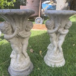 Concrete Bird Baths . Estatua De Concreto 