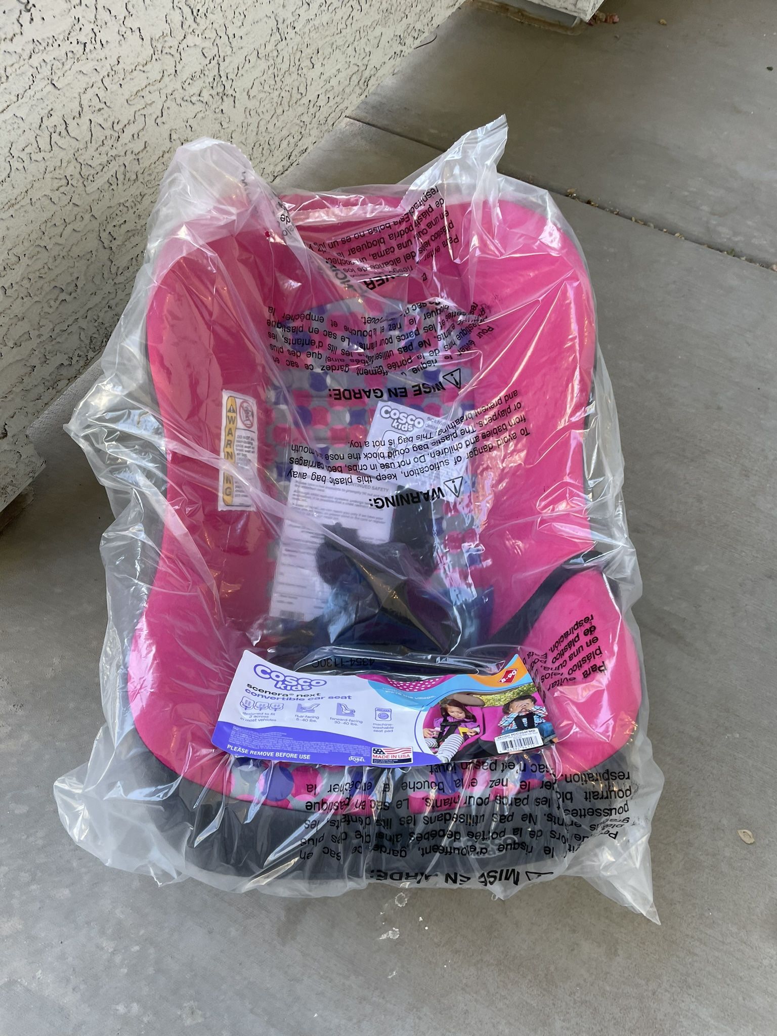 Cosco Kids Scenera NEXT Convertible Car Seat, Bauble, Infant & Toddler, Unisex