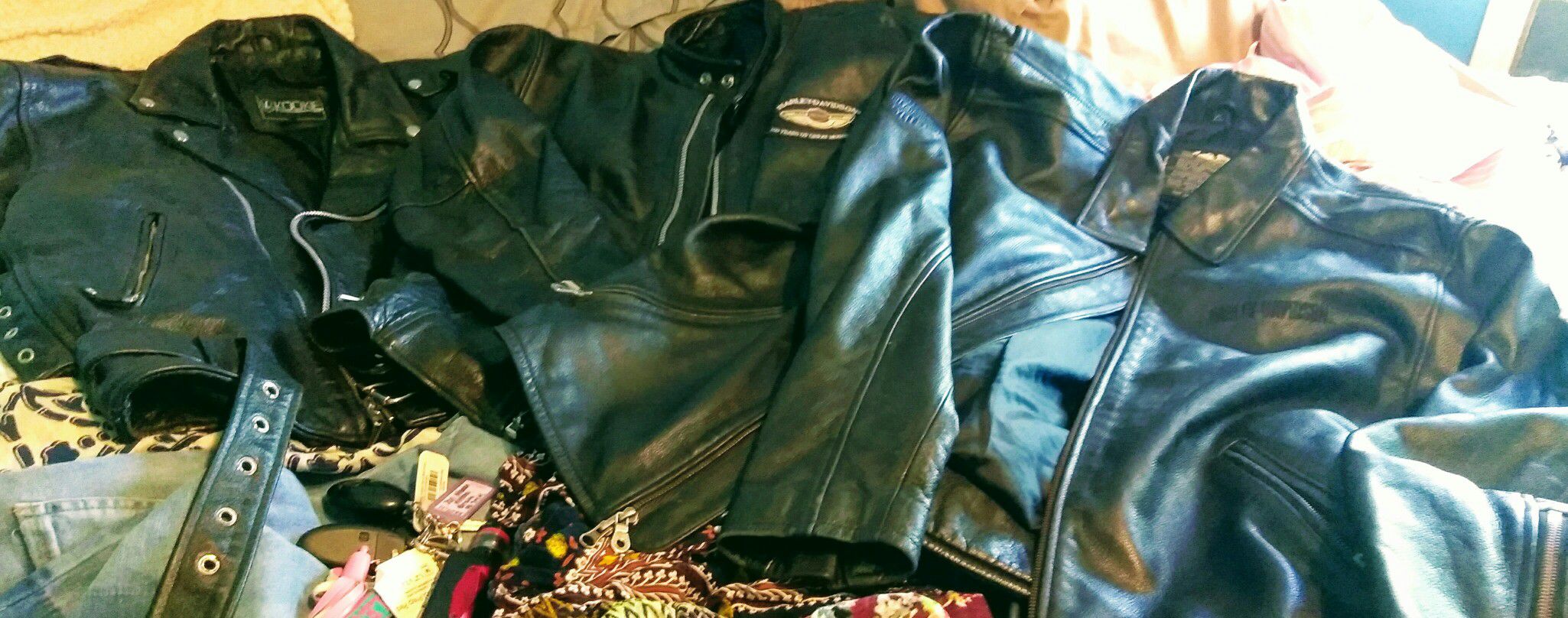 Leather motorcycle jackets