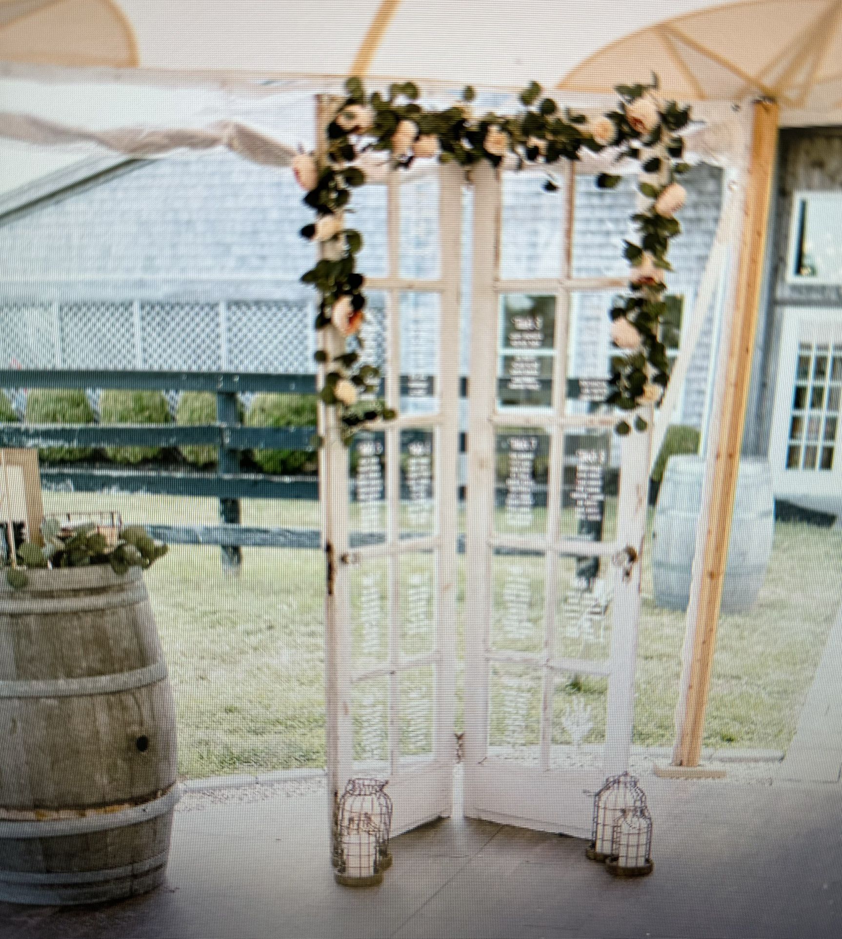 French Door Wedding Seating Chart