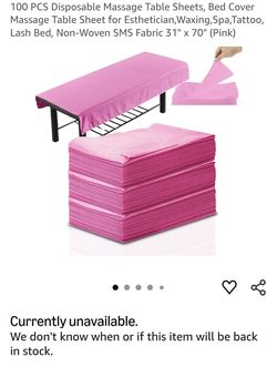 Massage table sheets disposable