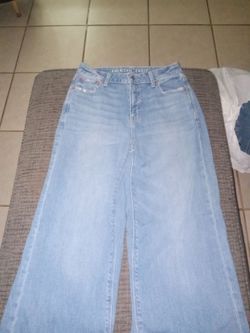 Size 0 American Eagle Super High Rise  aggy Wide Leg