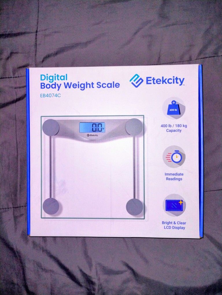 NEW High Precision Backlight LCD High Display Digital Body Weight Scale 400 Pounds