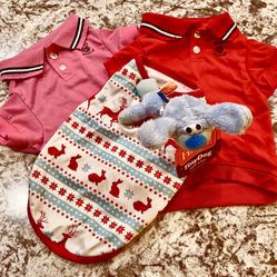2 Dog Polo Style Shirts. Winter Shirt + New Hartz ToDo