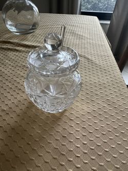 Glass jelly jar With Lid And spoon