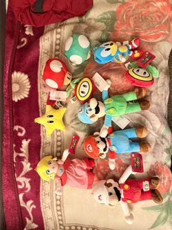 Super Mario plushes