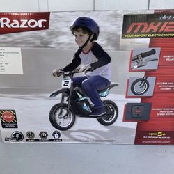 Razor MX125 dirt rocket e-bike for kids 5.3 mile range 8mph 