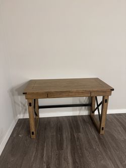 Sturdy Wooden Desk with Drawer – Perfect for Home Office