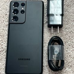 Samsung Galaxy S21 Ultra  , Factory Unlocked,  Excellent Condition Like New 