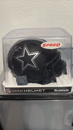 Randy white signed mini with visor