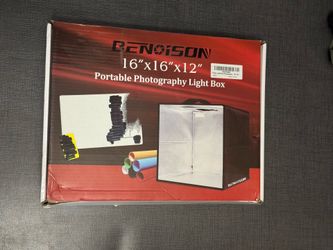 16x16” Photography Light Box Shooting Tent 120 LED 6 Backdrops Jewelry Food Photo Studio