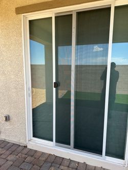 Patio Sliding Screen Door size 36” x 78 3/4” white frame “NEW”