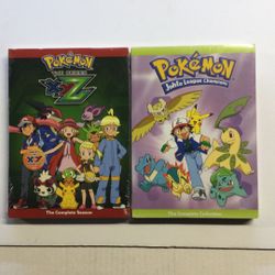 Factory Sealed Pokémon The Series: XYZ - The Complete Season & Pokémon Johto League Champions - The Complete Collection DVD Bundle
