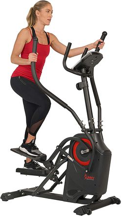 🔥 BRAND NEW Sunny Health & Fitness Premium Cardio Climber Stepping Elliptical Machine - SF-E3919,Gray