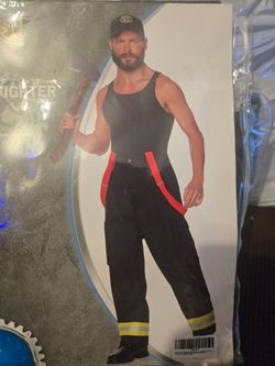 Men's Firefighter Halloween Costume size: Large