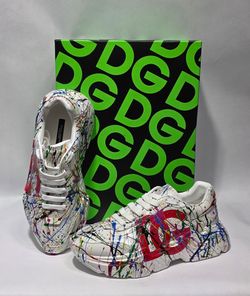 Dolce & Gabbana Bianco / Multicolor Mens Shoes sz 9