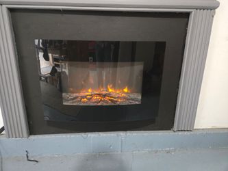 Wall-Mount Electric Fireplace Insert & Heater