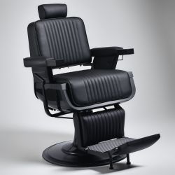 Lincoln Matte Black Barber Chair – Heavy Duty, Brand New