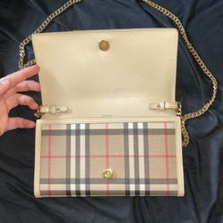 Burberry Plaid leather Check Nova Bag 